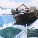 石狩川改修工事の内 空知川赤平右岸市街築堤樋門工事