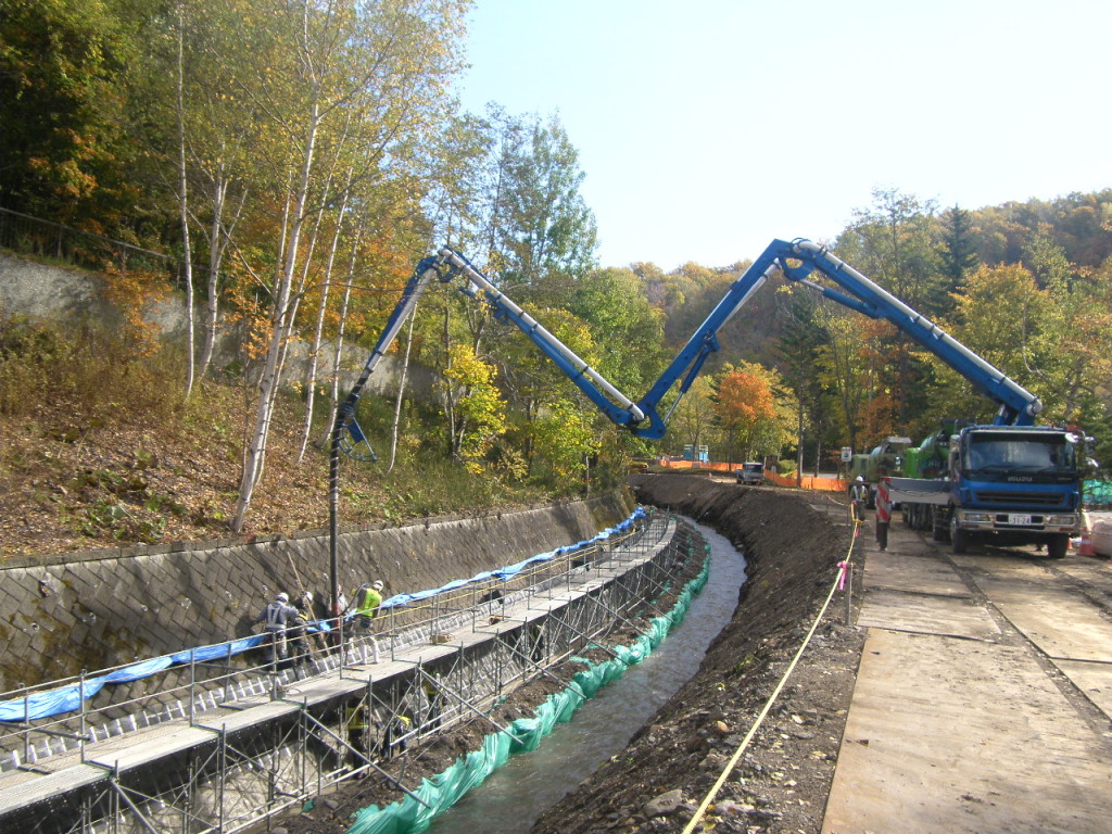 1級河川厚別川護岸補修工事