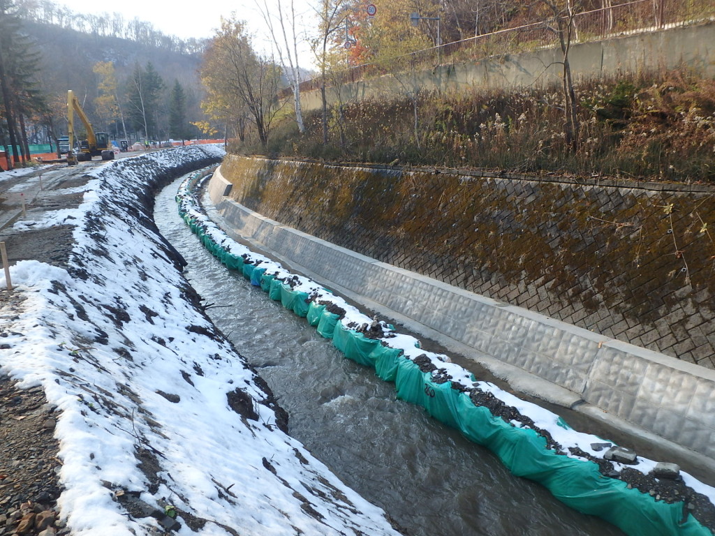 1級河川厚別川護岸補修工事