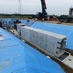 石狩川改修工事の内　東の里遊水地東の里樋門外工事
