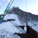 一般国道452号　三笠市 桂沢ダム7号橋P1橋脚工事