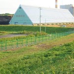 奈井江発電所構内保安柵修繕工事