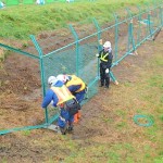 奈井江発電所構内保安柵修繕工事