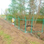 奈井江発電所構内保安柵修繕工事