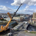 一般国道36号　千歳市　千歳橋上部工事