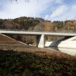 一般国道452号　三笠市　桂沢ダム3号橋上部工事