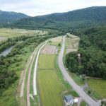 石狩川改修工事の内　雨竜川鷹泊地区外法尻保護工事