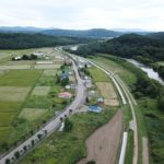 石狩川改修工事の内　雨竜川鷹泊地区外法尻保護工事