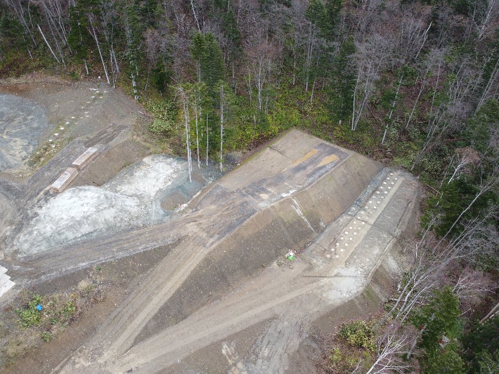 一般国道452号　芦別市　山部の沢改良工事