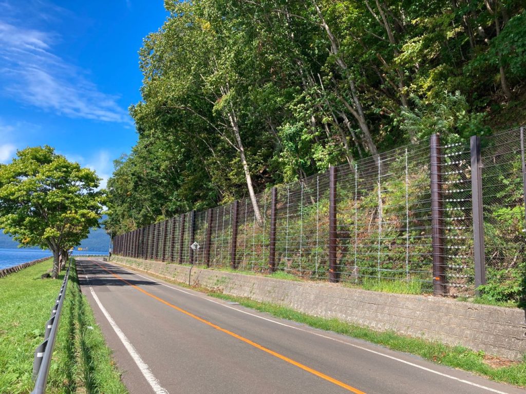 一般国道453号　千歳市　支笏湖南斜面対策工事