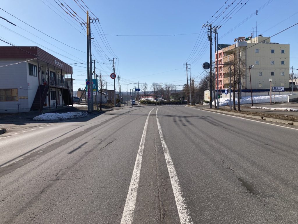 一般国道12号　岩見沢市　7条横断歩道橋撤去外一連工事