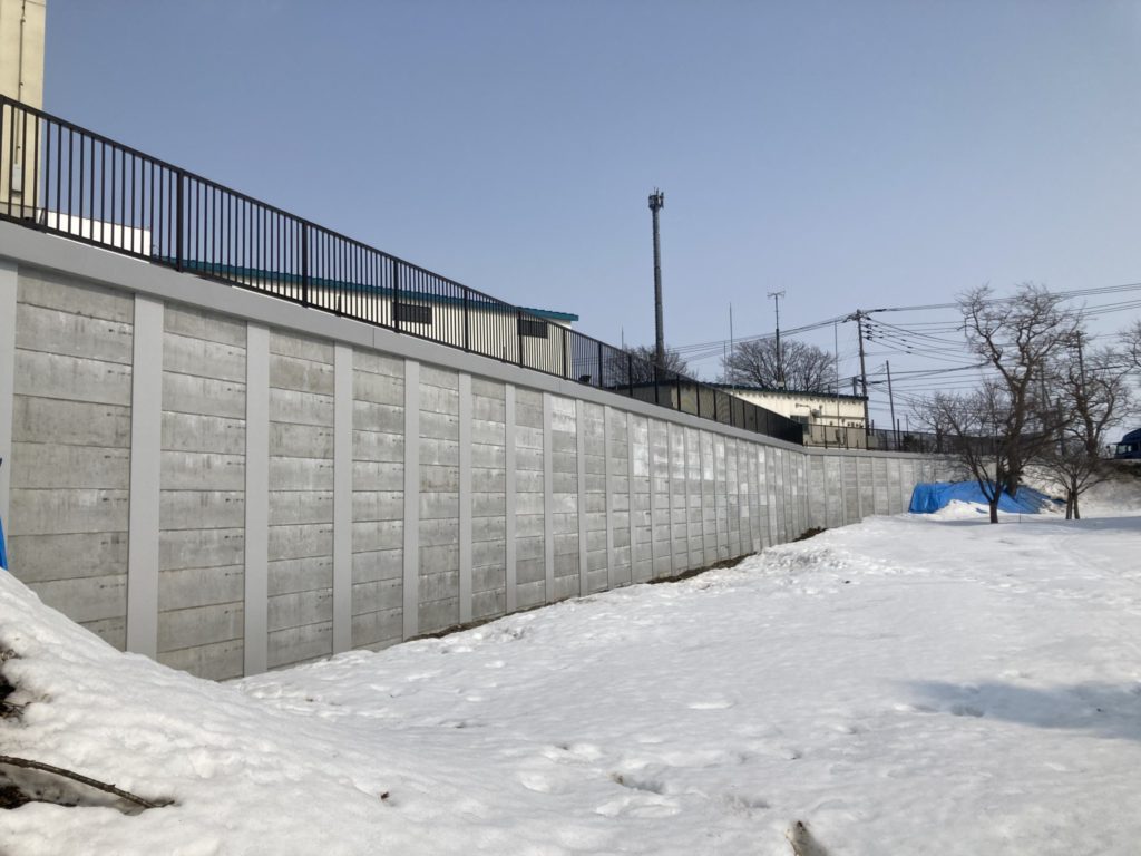 ゴードー札幌工場 擁壁新築工事