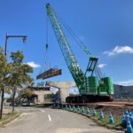 一般国道12号　岩見沢市　大和跨線橋撤去工事
