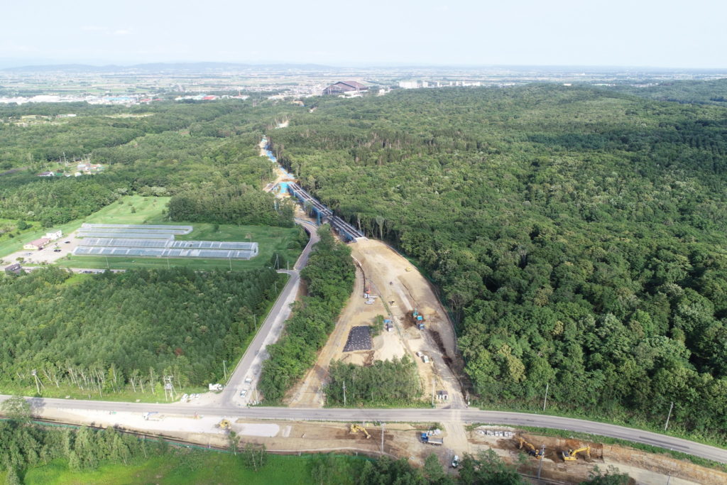 きたひろしま総合運動公園線防A1地方道工事（1号橋下部工）その2
