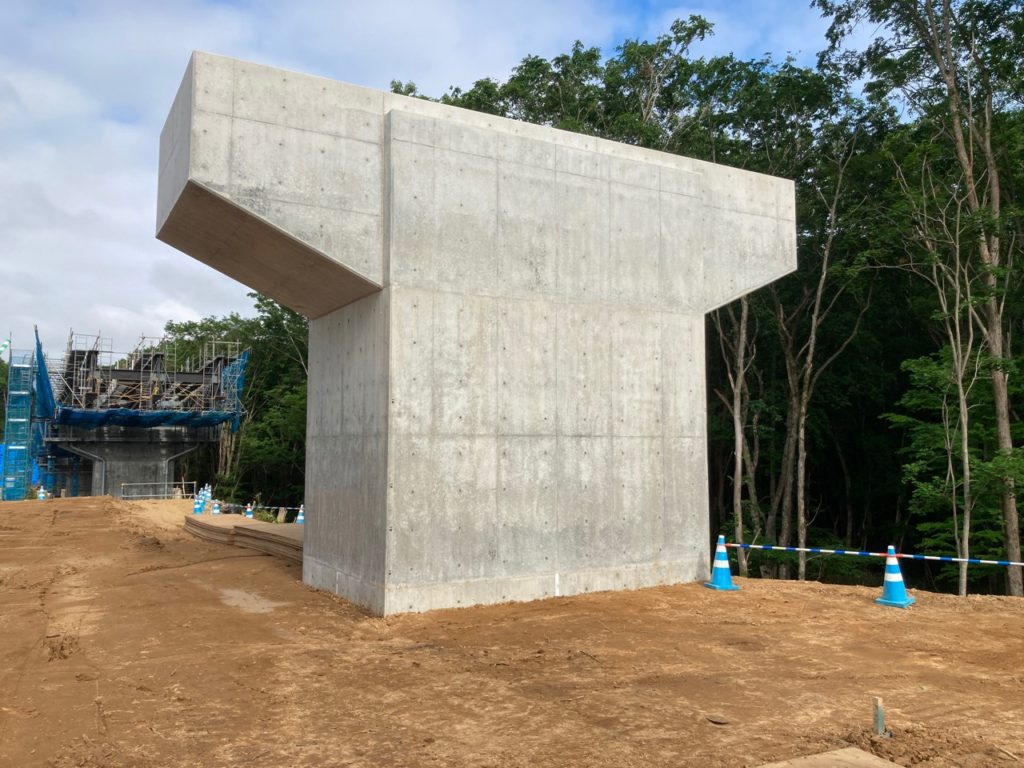 きたひろしま総合運動公園線防A1地方道工事（1号橋下部工）その2