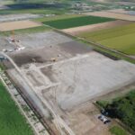 石狩川改修工事の内　北村遊水地豊里中央工区周囲堤工事